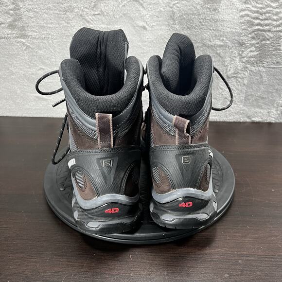 Salomon Womens Size 9 Quest 4D 2 Gtx Goretex Brown Hiking Outdoor Lace Up Boots - Picture 4 of 10